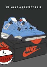 Sneaker lover card from significant other. created by Designed by Jess