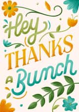 Thanks a bunch - Thank You Card created by The Pink Type