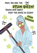 Mum dyson card created by Jungle Beat Creations