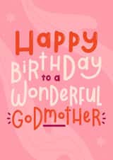 Wonderful Godmother Birthday card created by Joanne Hawker