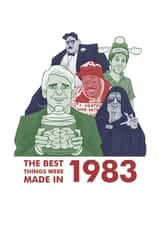 The Best Things Were Made In 1983 Birthday Card created by This Means Waugh