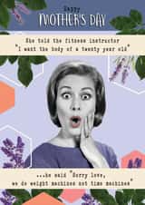 Funny Mother's Day Card - Vintage - Fitness created by Quitting Hollywood