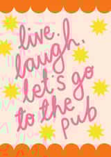 Galentines Card - Let's Go To The Pub - Card for Best Friend created by Emmy Lupin Studio 