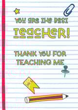 Thank you for teaching me created by The Gifting Knot