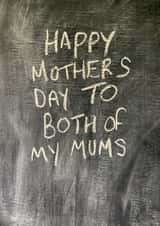 Cute Mother’s Day Card -  Both Mums - LGBTQ+ created by Hot Balloon Art