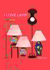 Funny Valentine’s Day Card for Anchorman Fans - l LOVE LAMP - Brick Tamland created by Smelly Projects