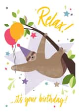 Sloth birthday created by Katy Clemmans