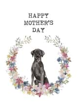 Black Labrador Mother's Day card - Happy Mother's Day created by Audrey & Coco