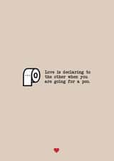 Funny Valentines day poo card for boyfriend, for girlfriend created by Design By Eleven