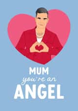 Cute Mother's Day Card - You're an Angel - Robbie Williams created by The Cake Thief