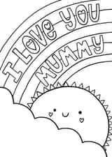 Cute Mother's Day Card - Colouring - Mummy created by Alice Potter
