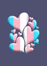 Cute Love Card - Trans - Transgender - Hearts created by Jodie