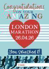 London Marathon 2025 Good Luck Card created by Giddy Kipper