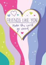 Cute Friendship Card - Love heart created by Jessica Hogarth