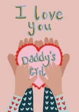 Cute Valentine’s Day card for Dads created by Emma Mattinson Design Studio