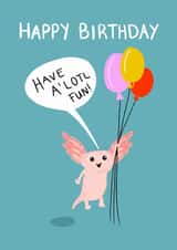 Cute Birthday Card - Axolotl - For Friend or Loved One created by LittleTalesByGem
