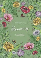 Garden and Nature Lovers Birthday Or Celebration Card created by Abbi Olivia Designs