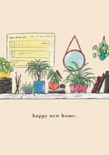 Congratulations on New Home - Plant and Book Lovers created by Abbi Olivia Designs