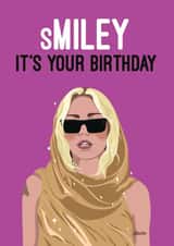 Funny sMiley Cyrus Flowers Birthday - Buy your own Flowers created by Quitting Hollywood