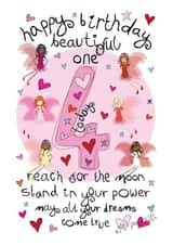 Cute Birthday Card - 4th - Female - Girl Power Fairies created by The Girl Power Fairies