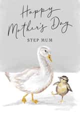 Cute Mother's Day Card - Duckling - Step Mum created by Making Meadows Ltd