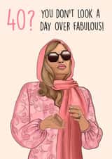 Funny Birthday Card - The White Lotus - 40 - Netflix created by Poppy & Mabel 