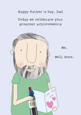 Cheeky Father's Day card - Dad Achievement created by Rosie Made A Thing