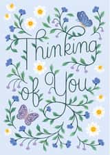 Thinking Of You | Sympathy Card | Butterflies | Pretty | Sorry for your loss created by Ricicle Cards