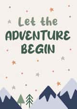 New Adventures Card - Let the adventure begin - Travelling - New Job created by Bev O'Connor || @oconnordesign