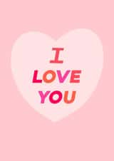 I LOVE YOU! Valentine's Day Card created by @pepperpeachillustrations