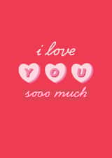 i love you sooo much! Valentine's Day & Anniversary card created by @pepperpeachillustrations