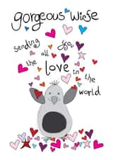 Cute Anniversary Card - Gorgeous Wife - Penguin created by Paperlicious