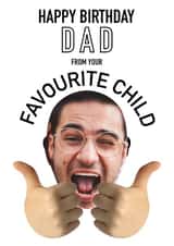 Personalised Photo Card created by Wonder illustration - Birthday card for dad  Funny dad card Personalised Photo Card 48670