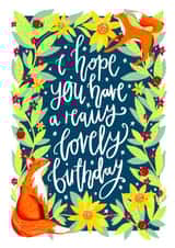 Fun Foxy Birthday Card For Nature Loving Friend created by The Sunshine Bindery