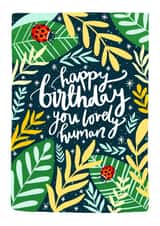 Nature Inspired Birthday Card For Your Lovely Human In Your Life created by The Sunshine Bindery