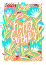 Sweet & Floral Birthday Card For Wife, Girlfriend, Female Friend - Peach Flowers created by The Sunshine Bindery