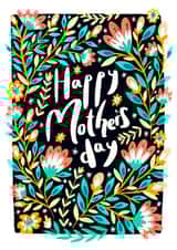 Happy Mother's Day Floral Card For Mums & Mothers created by The Sunshine Bindery