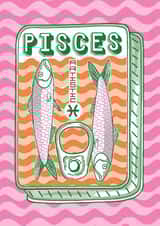 Cute Birthday Card - Pisces - February and March created by Jacqueline Colley