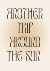 Boho Birthday Card for Her - Bohemian Minimalist Aesthetic created by LA VIE GRISE