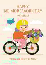 Cute Retirement Card - No More Work Day created by NICHOLA COWDERY ILLUSTRATIONS 