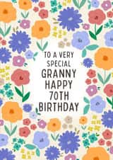 Pretty Birthday card - for Granny - 70th created by Sarah Corcoran 