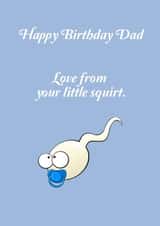 Funny birthday card for dad created by Lee Rees