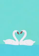 Love Swans Anniversary Valentines Card For Significant Other created by Zabby Allen