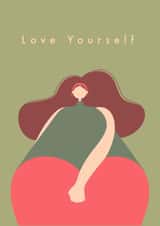 Cute Card - Woman Touching Herself - Love Yourself created by Diashows