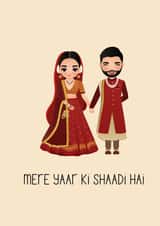 Cute Wedding Card - Indian Shaadi created by HxK Creations