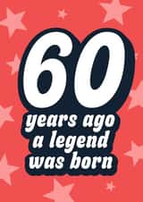 60th Birthday Card - Legend was Born created by Blush & Blossom
