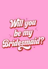 Cute Wedding Card - Will you be my Bridesmaid? created by Blush & Blossom 