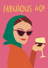 Fabulous 40 Lady Birthday Card created by Cocoapey