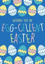 Cute Easter Card for Children - Wishing You An EGG-cellent Easter created by Hiya Pal