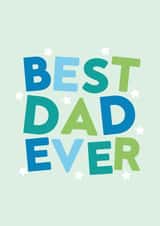 Cute Father's Day card - Best Dad Ever created by Seabird Studio